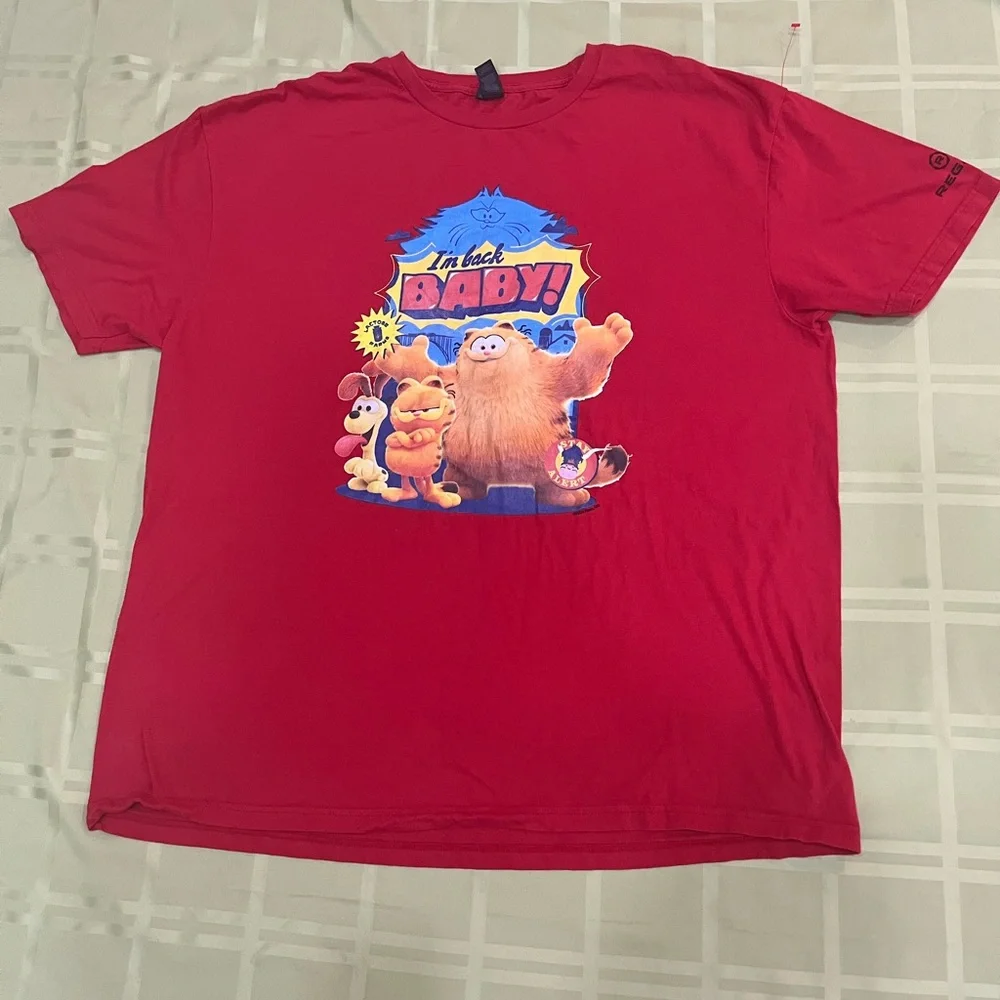 The Garfield Movie Unisex  Graphic‎ T-Shirt with Cartoon Print 2XL